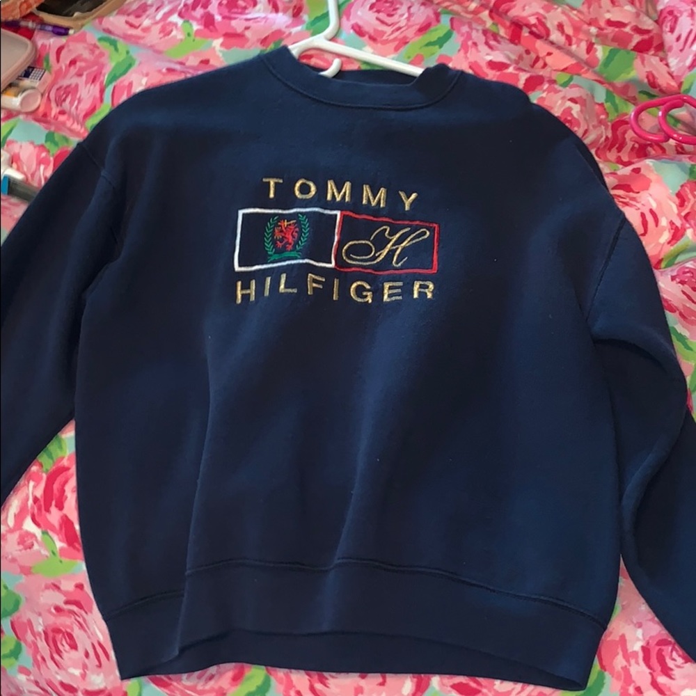 tommy hilfiger vintage sweater crewneck
